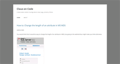 Desktop Screenshot of clausoncode.dk