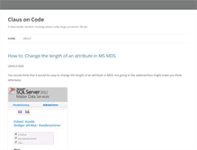 Tablet Screenshot of clausoncode.dk